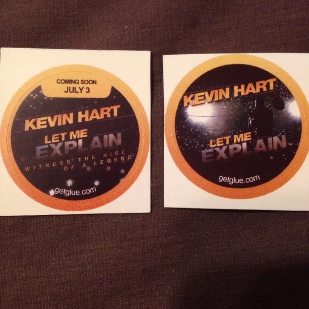 Rare Promo Stickers - KEVIN HART LET ME EXPLAIN getglue sticker comedy movie